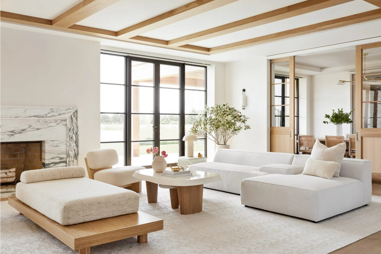 Illustrative bright family living space